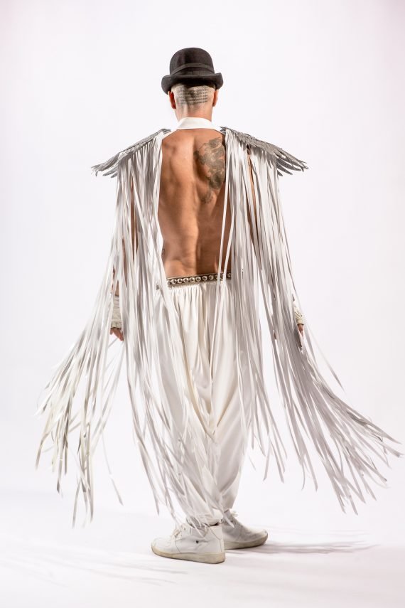 SHOULDER PIECES with Fringed and angel wings, Festival, Burning Man, Rave, - Image 8