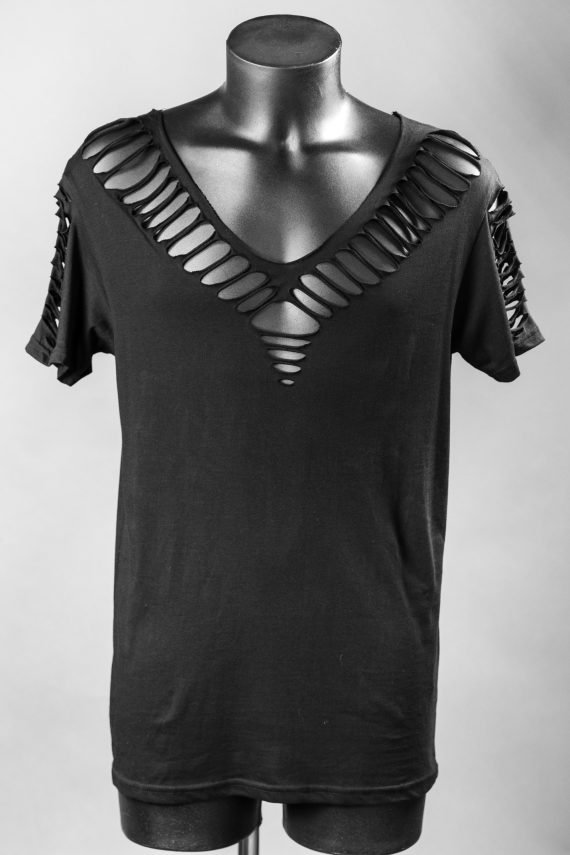 T-shirt for men black sand cut out, festival, Burning man - Image 5