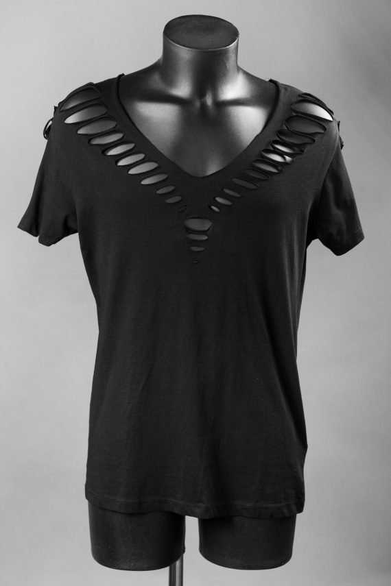 T-shirt for men black sand cut out, festival, Burning man - Image 3